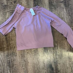 Athleta Girls Mauve Long Sleeve Top